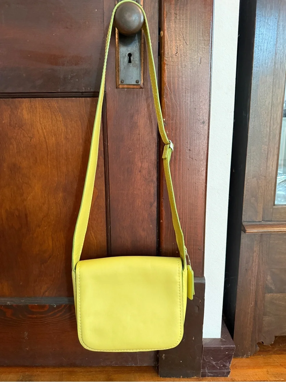 Coach Slime Green Drifter Shoulder Bag #95767 Like New